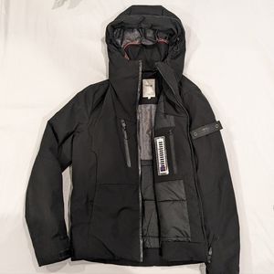 !Solid brand jacket with stowable hood